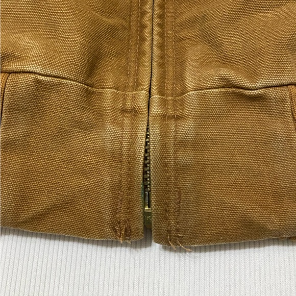 Carhartt Men’s Washed Duck Insulated Active Jacket Brown Tan - Picture 5 of 12